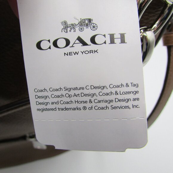 Coach Light Brown Saddle Pebbled Leather Chelsea Hobo Handbag Purse NWT - Picture 4 of 11